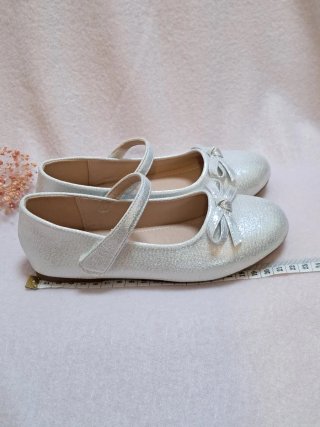 Bailarinas niña talla 34 plateadas