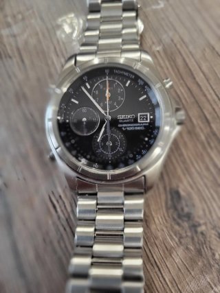 Seiko Quartz Chronograph 1/100 Sec. Vintage