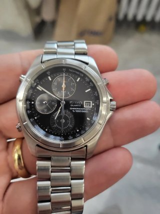 Seiko Quartz Chronograph 1/100 Sec. Vintage