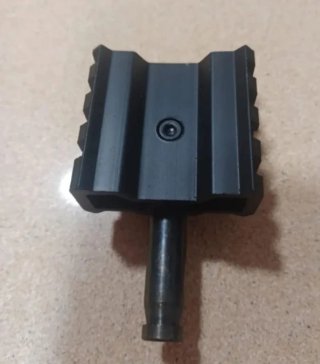 Adaptador metálico negro