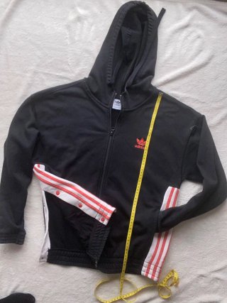 Sudadera Adidas Vintage Negra y Roja