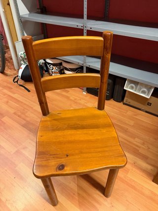 Secreter madera pino maciza + silla
