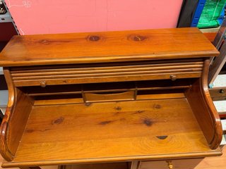 Secreter madera pino maciza + silla