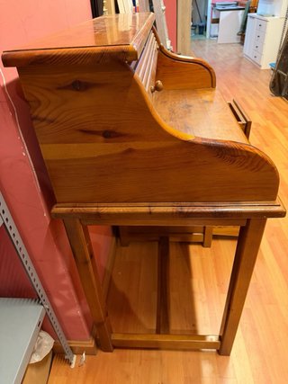 Secreter madera pino maciza + silla