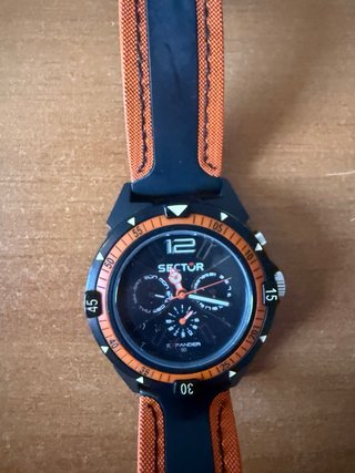 Sector Expander 90 cronografo nero/arancio 10 ATM