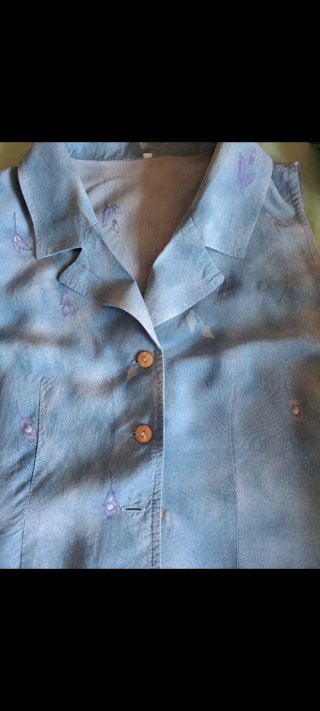 Blusa veraniega azul y morada