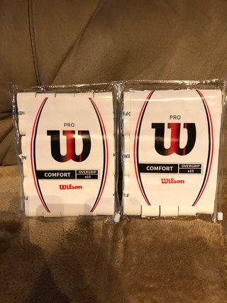 30 Wilson Pro Overgrip blancas lisas tenis pádel