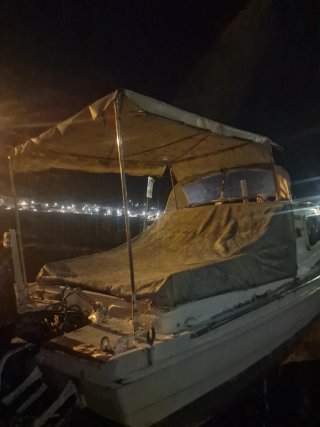 Lancha fibra motor Mariner 50cv