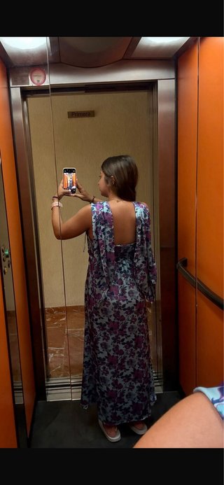 Vestido largo floral Polin Et Moi
