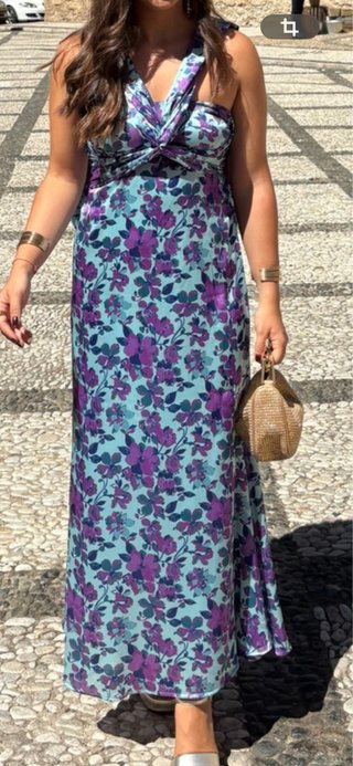 Vestido largo floral Polin Et Moi