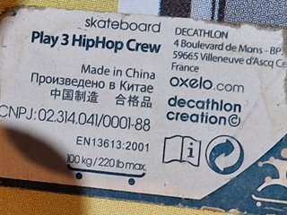 Monopatín Oxelo  Decathlon.