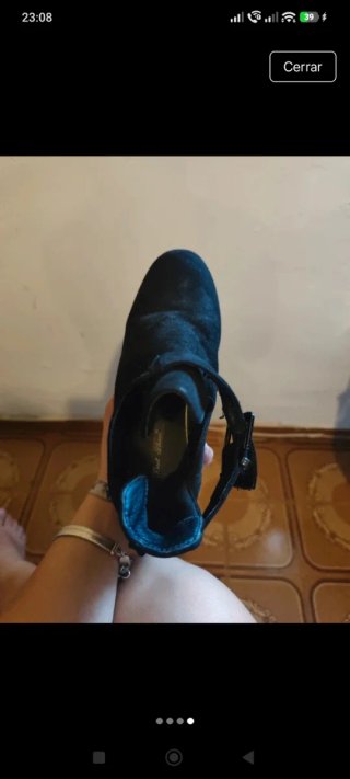 Botines negros tacón grueso