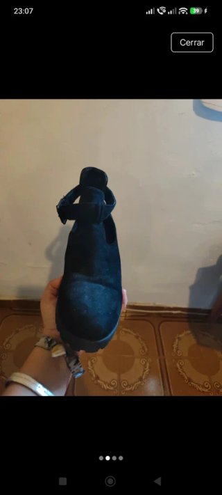 Botines negros tacón grueso