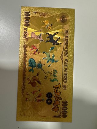 Billete Pokemon Dorado 10000