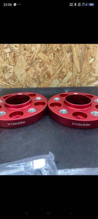 2 Separadores Ruedas + Tornillos Nuevos