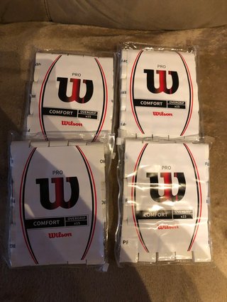 60 Wilson Pro Overgrip blancas lisas pádel tenis