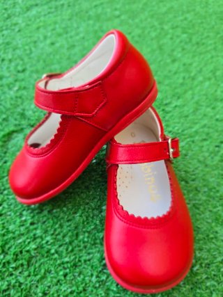 Zapatos Bambinos Piel Roja Talla 20