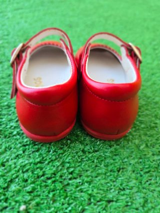 Zapatos Bambinos Piel Roja Talla 20
