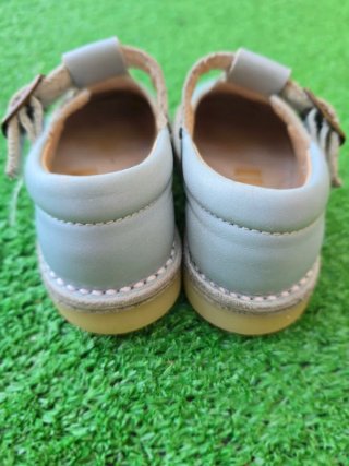 Zapatos T-Bar Piel Azul Bebé