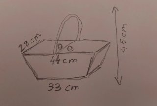 Cesta de mimbre con tapa y asa