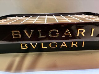Coppia Espositori BVLGARI Legno
