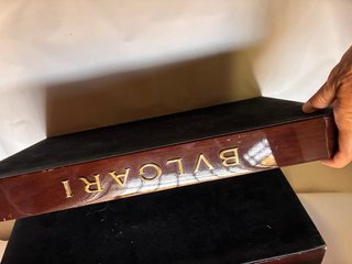 Coppia Espositori BVLGARI Legno