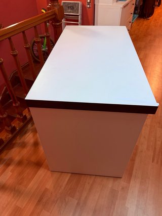 Mesa de estudio laminado blanco