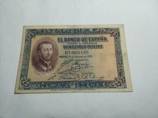25 Pesetas Banco de España 1926