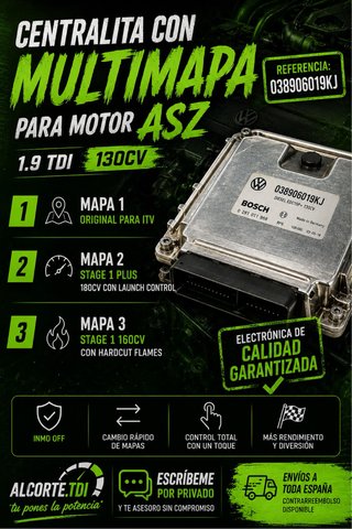 Centralita Multimapa 1.9 TDI 130CV ASZ