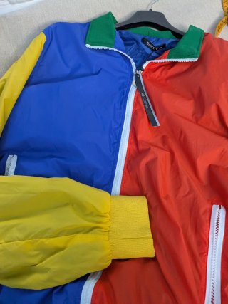 Cortavientos Rains Color Block Vintage 90s