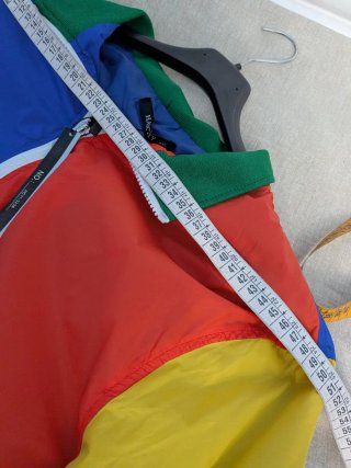 Cortavientos Rains Color Block Vintage 90s