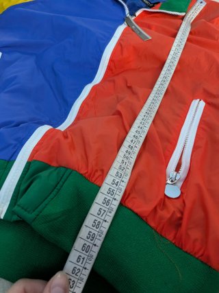 Cortavientos Rains Color Block Vintage 90s