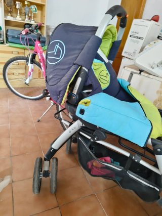 Carrito gemelar bebé