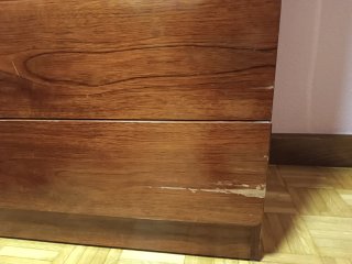 Cómoda de madera de 6 cajones