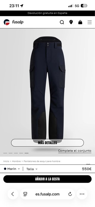 Fusalp T.44 Pantalones de esquí ARPIXO. Marino