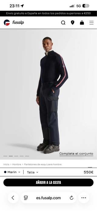 Fusalp T.44 Pantalones de esquí ARPIXO. Marino