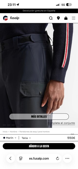 Fusalp T.44 Pantalones de esquí ARPIXO. Marino