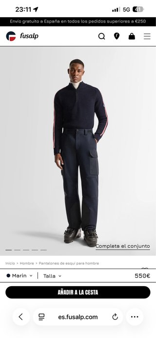 Fusalp T.44 Pantalones de esquí ARPIXO. Marino