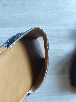 Sandali neri con strass