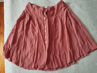 Falda MNG lunares rosa Talla S