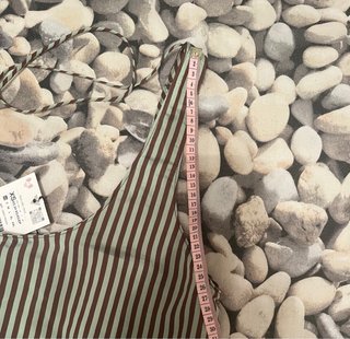 Mono corto Zara rayas marrones y blancas Talla XS