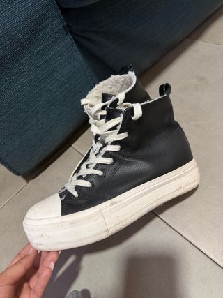 Botas altas negras con forro