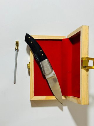 Cuchillo Plegable I Love Finance Caja Madera