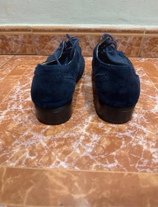 Zapatos de vestir azul marino con cordones