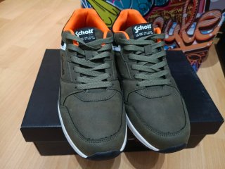Zapatillas Schott Verde y Naranja