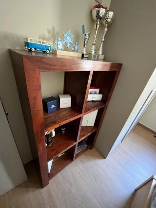 Scaffale in teak, 140x90x35