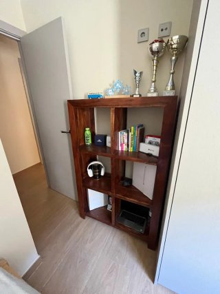 Scaffale in teak, 140x90x35