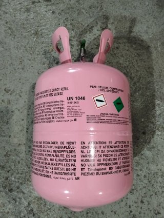 2 Bombonas de helio vacías,para decoración