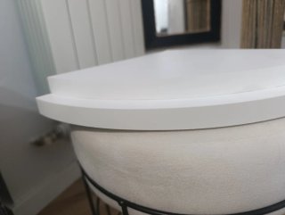 Scaffali angolari in melaminico bianco
