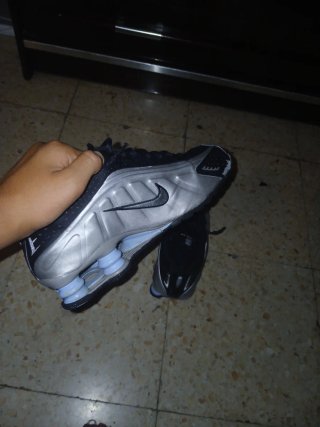 Nike Shox R4 Gris y Azul